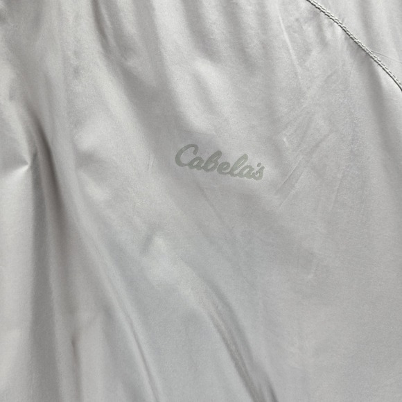 Cabelas V-neck Pullover‎ Sweatshirt Men's 2XL Beige Windbreaker Golf Outdoor EUC - Picture 5 of 6
